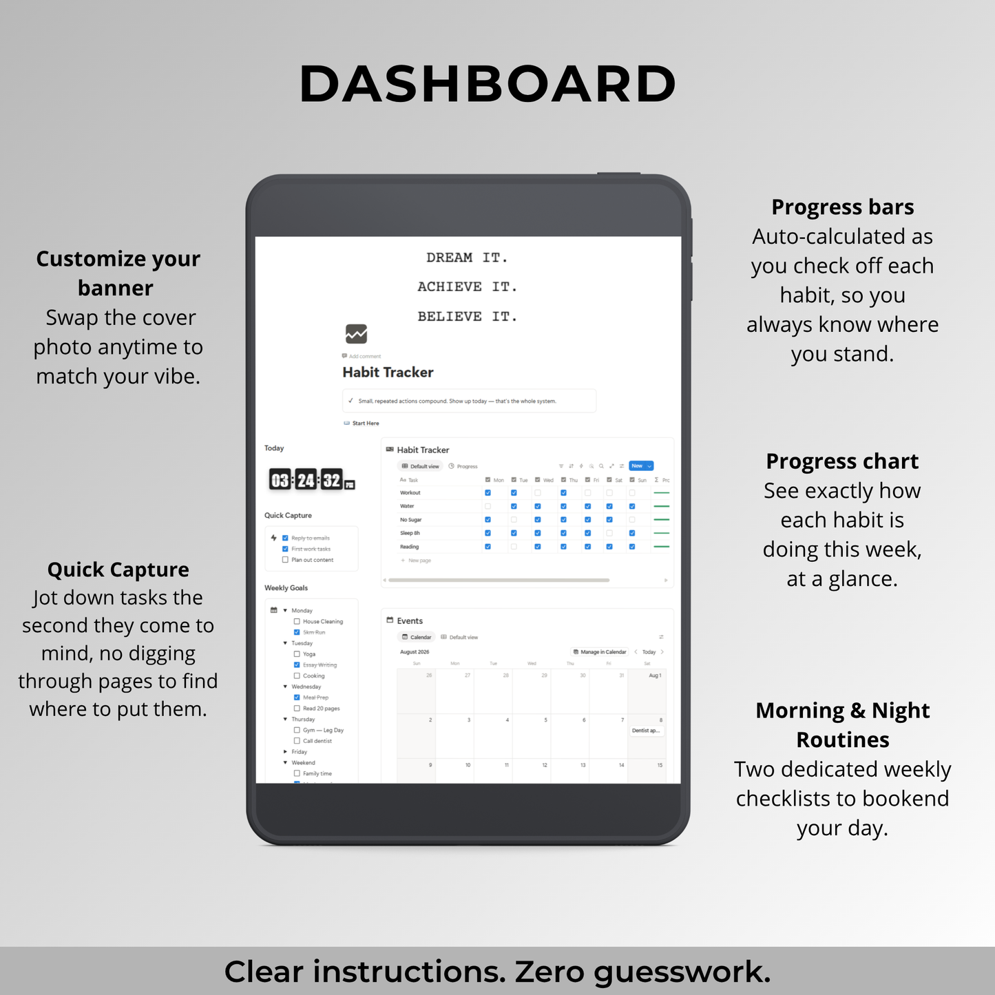 Habit Tracker — Notion Template