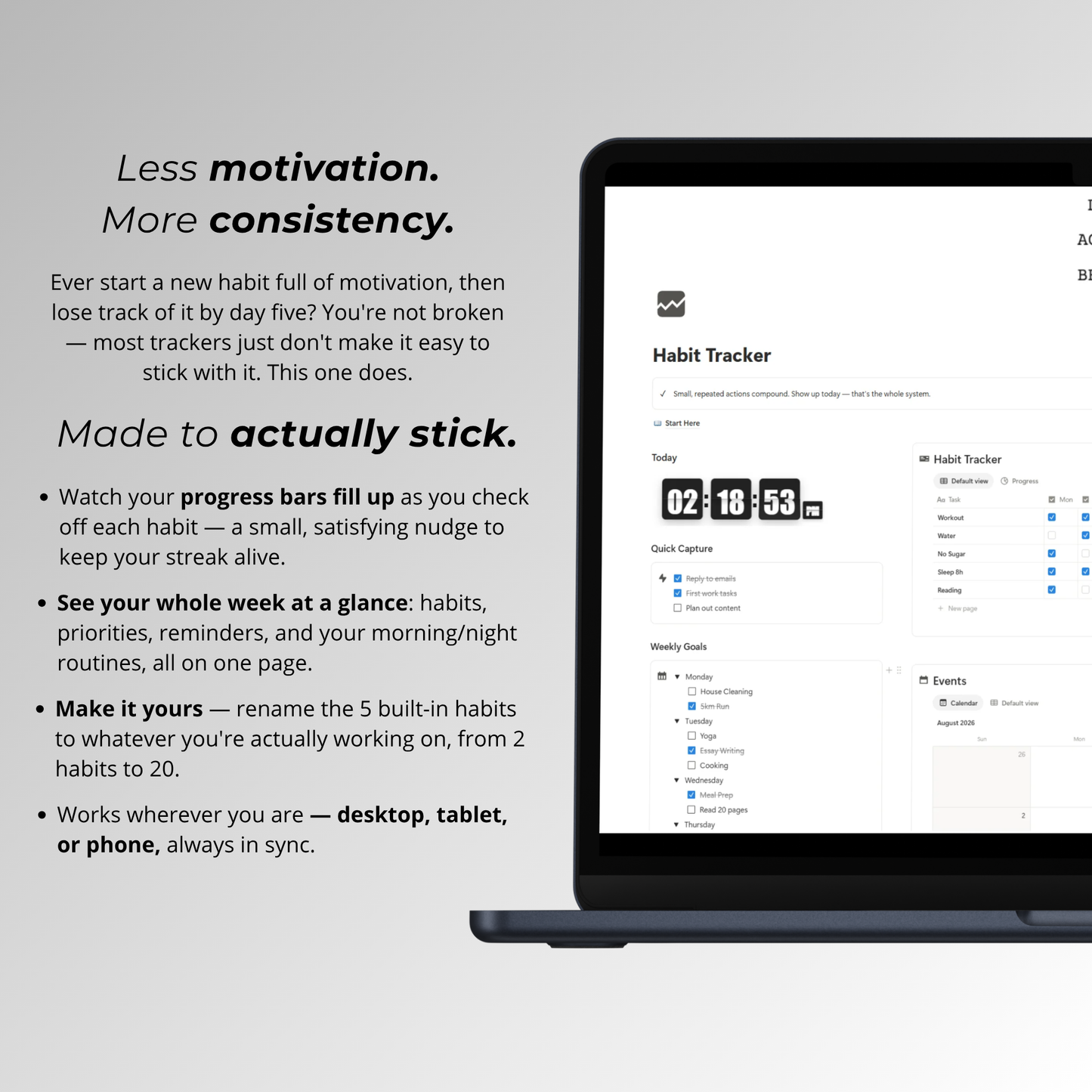 Habit Tracker — Notion Template