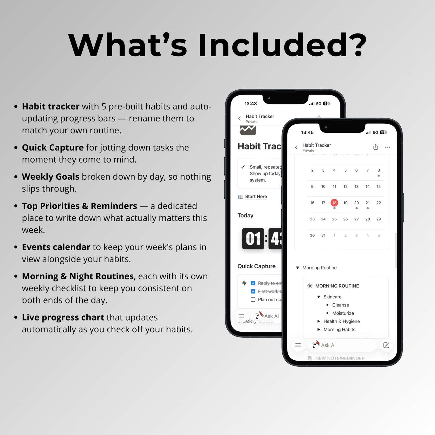 Habit Tracker — Notion Template