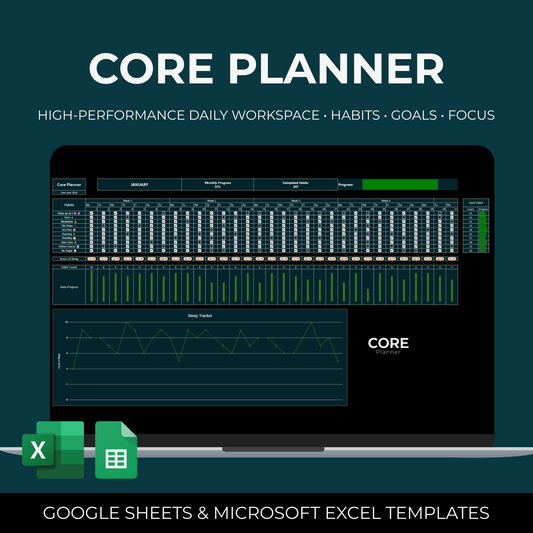Core Planner for Excel & Sheets