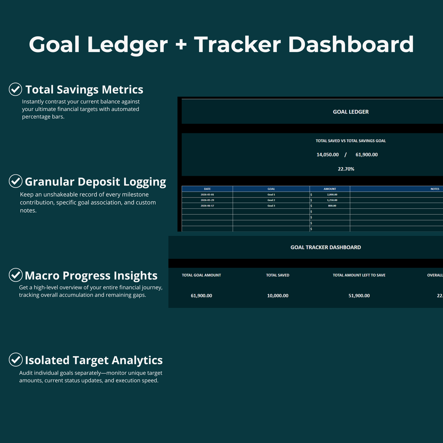 Finance Tracker for Excel & Sheets