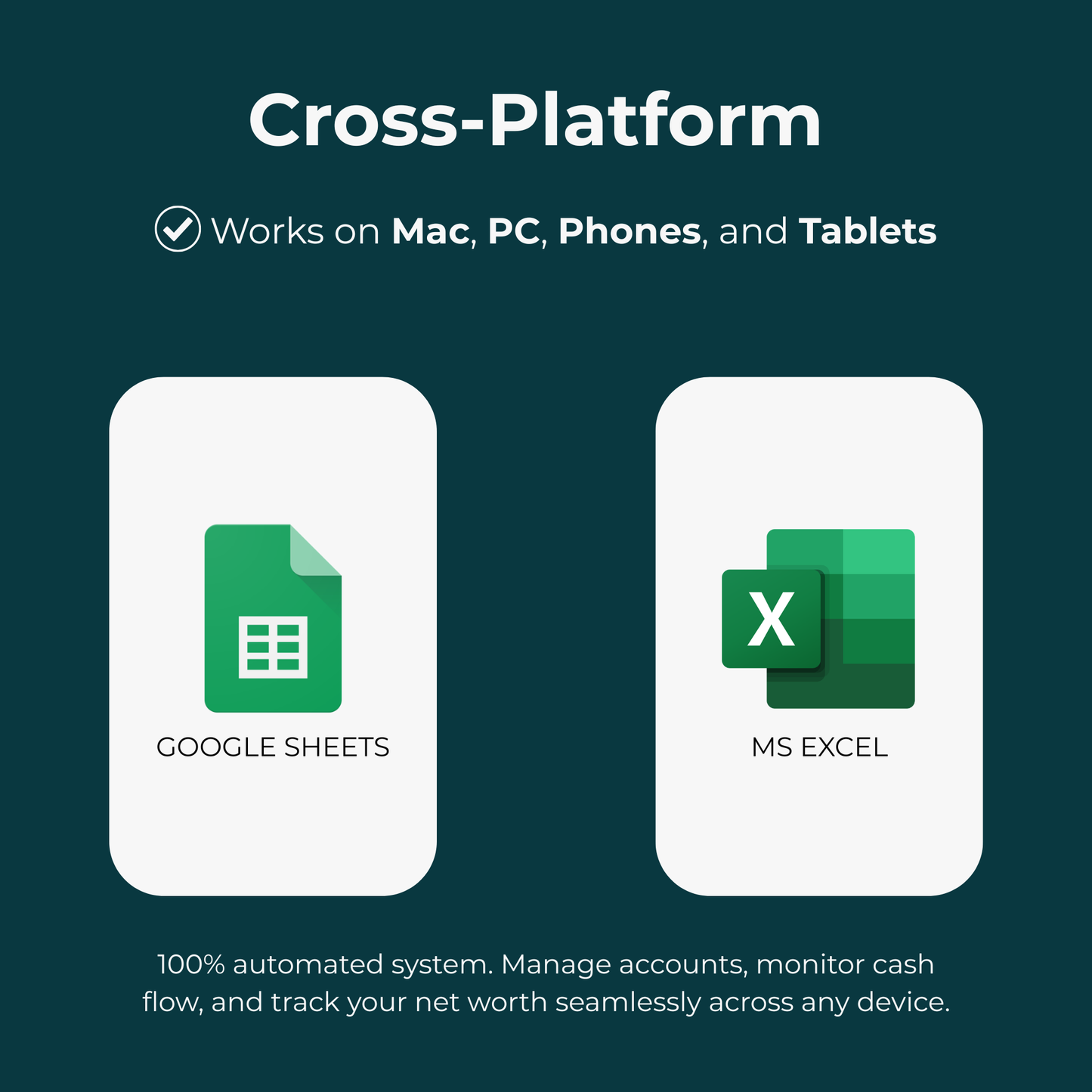Finance Tracker for Excel & Sheets