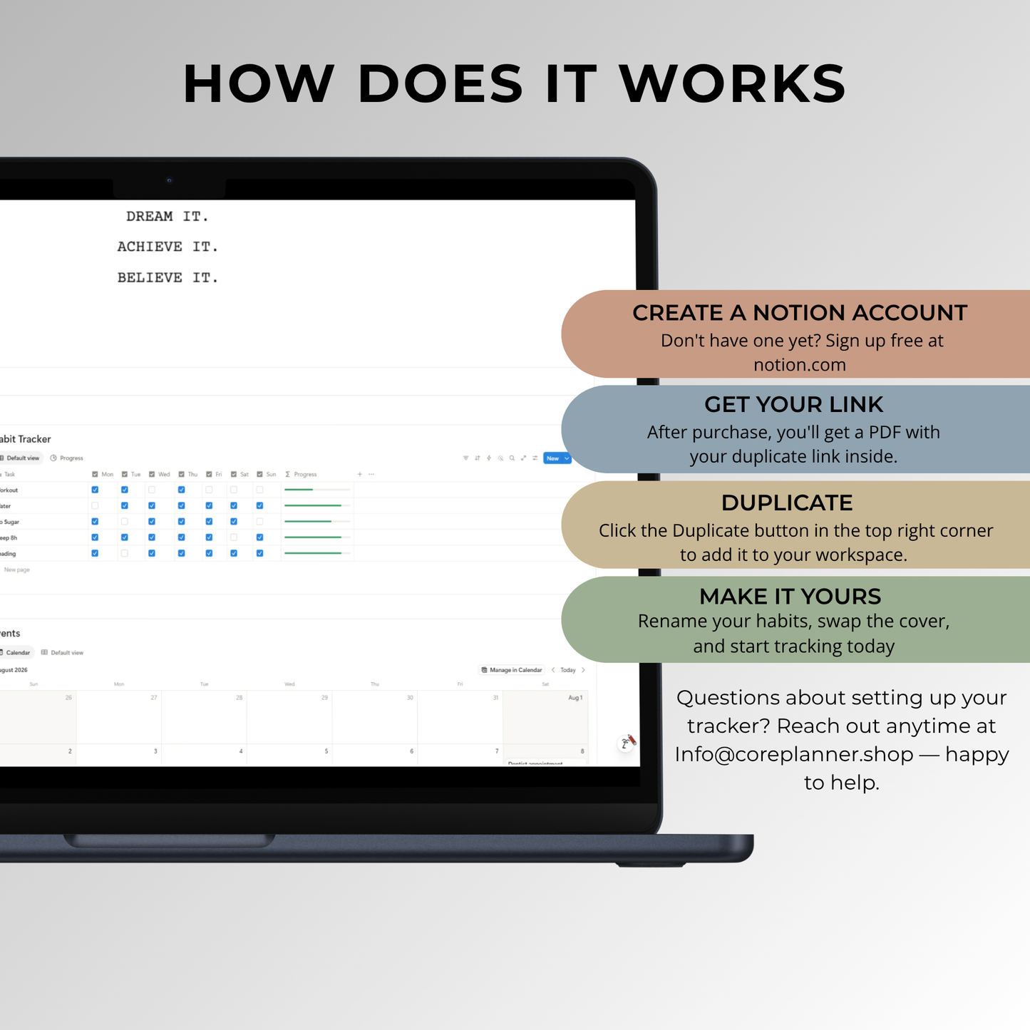 Habit Tracker — Notion Template